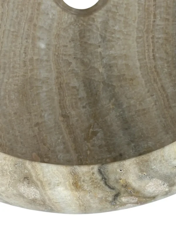 Chiuvetă din piatră de onix – realizată manual, design natural Nr. OS00628