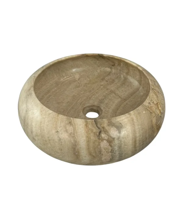 Chiuvetă din piatră de onix – realizată manual, design natural Nr. OS00628