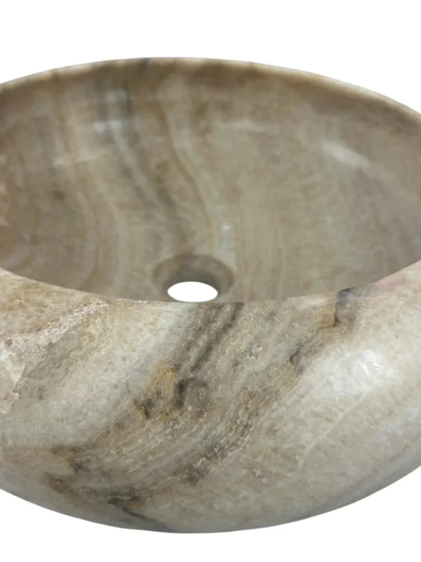 Chiuvetă din piatră de onix – realizată manual, design natural Nr. OS00628