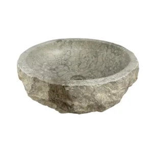chiuvetă din marmură naturală realizată manual lavoar rustic din piatră pentru baie