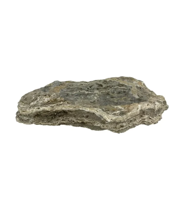 tavă din onix natural cu textură organică a pietrei