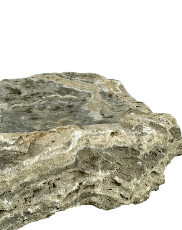 Tavă din onix natural – decor din piatră realizat manual | Art. Nr. OT00674