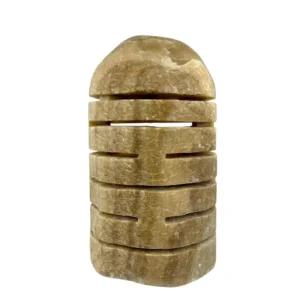 lampă de podea sculpturală din onix cu textură cristalină naturală