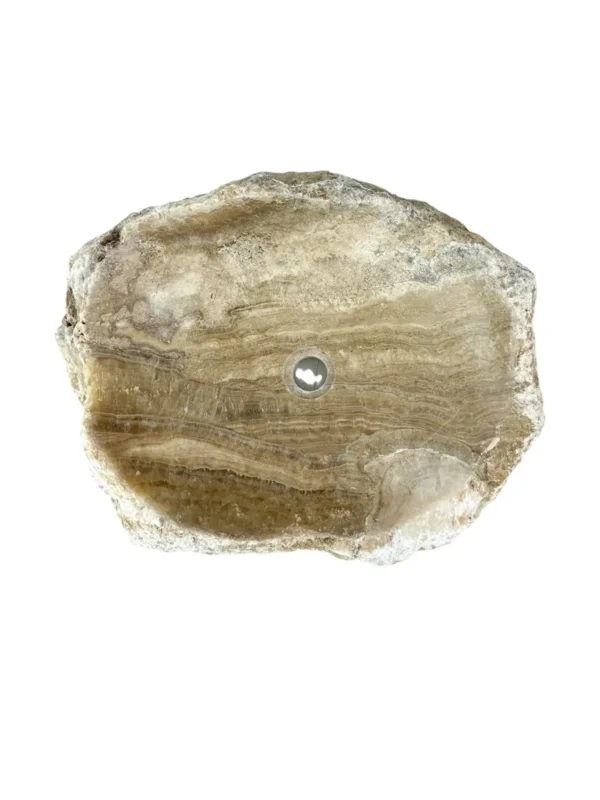 Chiuvetă din piatră de onix – realizată manual, design natural Nr. OS00678