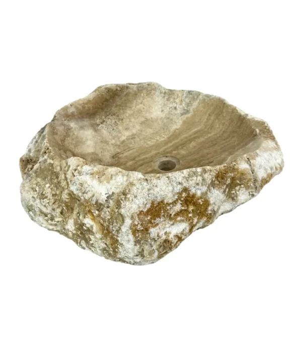 Chiuvetă din piatră de onix – realizată manual, design natural Nr. OS00678