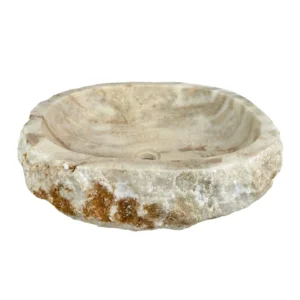 Cuvetă de baie din onix natural cu interior și exterior lustruit