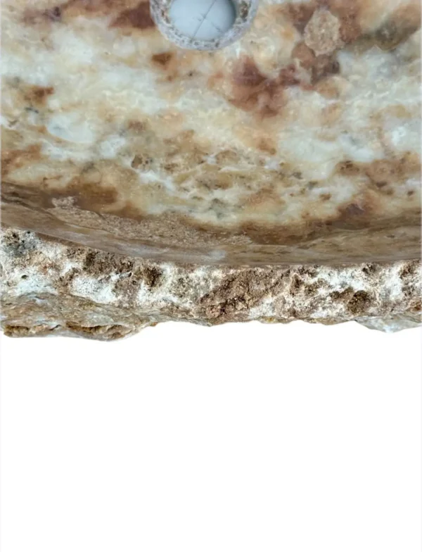 Chiuvetă lungă din onix – realizată manual, design natural | Art. Nr. OS00656