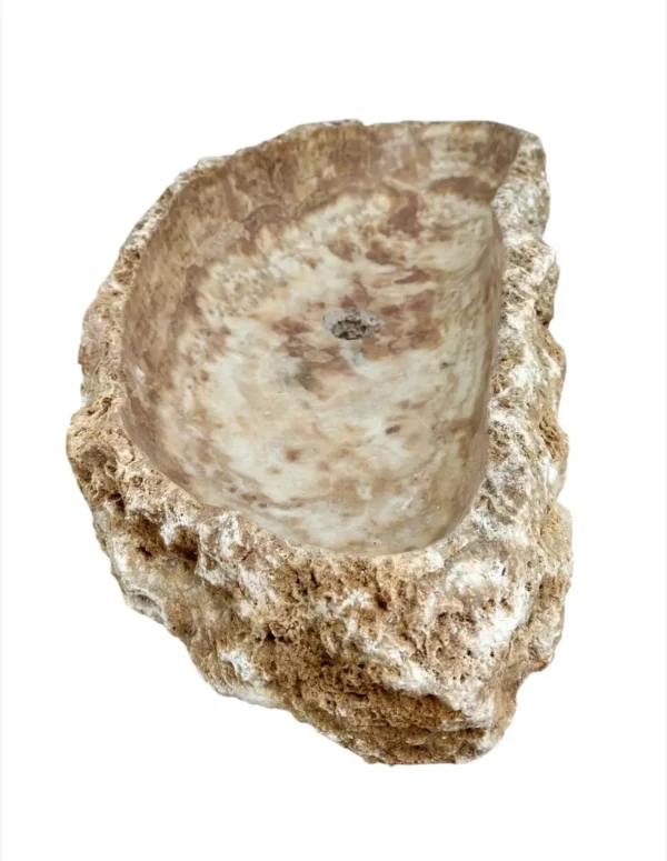 Chiuvetă lungă din onix – realizată manual, design natural | Art. Nr. OS00656