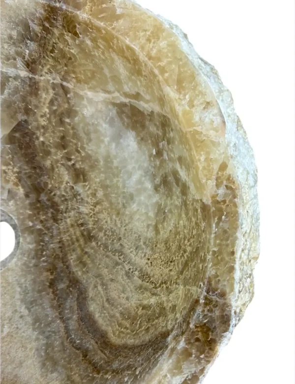 Chiuvetă din piatră de onix – realizată manual, design natural Nr. OS00657