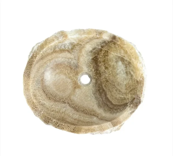 Chiuvetă din piatră de onix – realizată manual, design natural Nr. OS00657