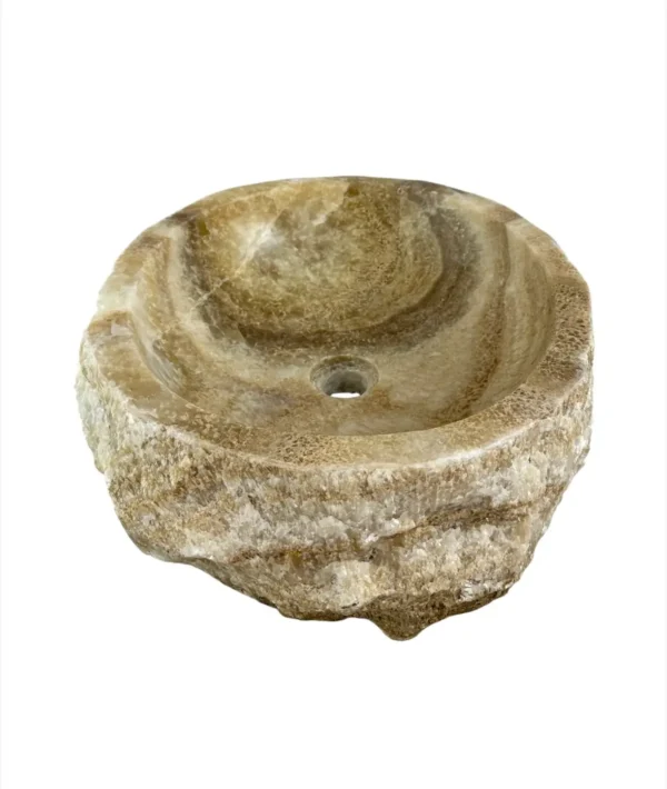 Chiuvetă din piatră de onix – realizată manual, design natural Nr. OS00657