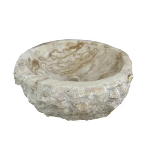 Cuvetă de baie din onix natural cu interior și exterior lustruit