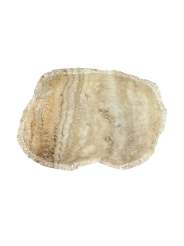 Tavă din onix natural, realizată manual | Art. Nr. OT00640