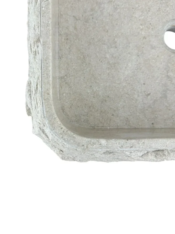 Chiuvetă dreptunghiulară din marmură naturală – design realizat manual | Art. Nr. MS00663