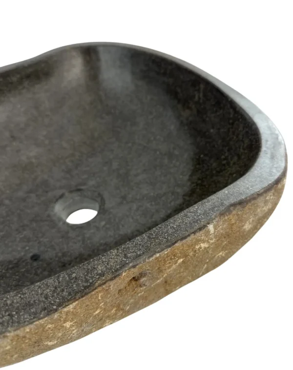 Chiuvetă din piatră de râu – lucrată manual, design natural Art. Nr. Nr. RS00666