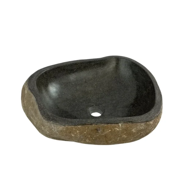 Chiuvetă din piatră de râu – lucrată manual, design natural Art. Nr. Nr. RS00666