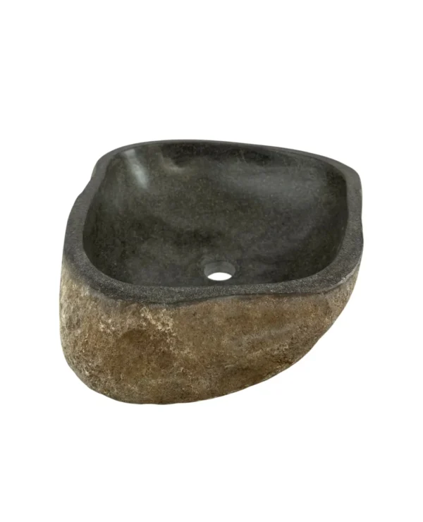 Chiuvetă din piatră de râu – lucrată manual, design natural Art. Nr. Nr. RS00666