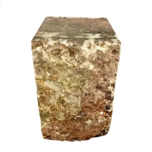 taburet premium din onix masiv cu textură naturală a pietrei