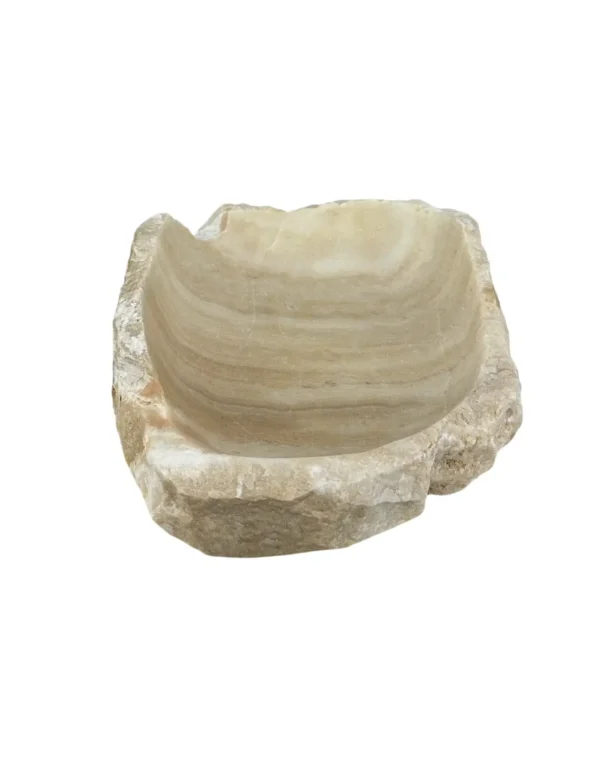 Tavă din onix natural, realizată manual | Art. Nr. OT00707