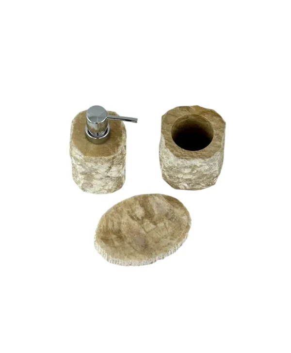 Trio de accesorii pentru baie din onix | Art. Nr. BA00698